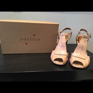 Nude heeled sandals...